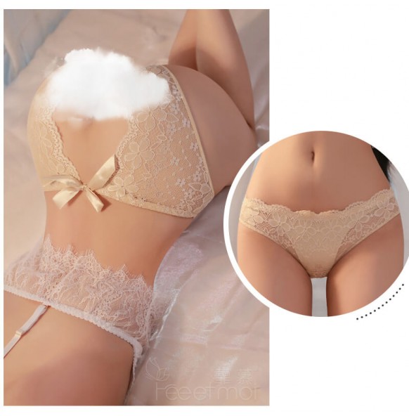 FEE ET MOI - Floral Lace Open-Crotch Women Panties (Skin Color) FEE ET MOI - Floral Lace Open-Crotch Women Panties (Skin Color)